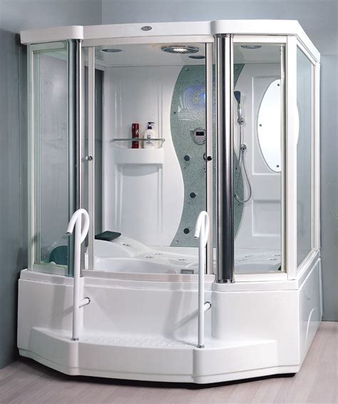 enclosed jacuzzi shower tub.